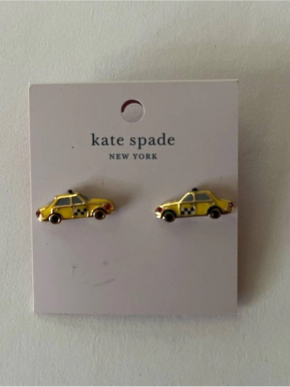 Kate Spade “Ma Cherie” NYC Taxi Stud Earrings 🚕 NWT